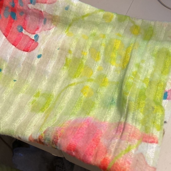 Women’s size 3X Soft Surroundings rippled tie-dye affect top T27 - Picture 4 of 7